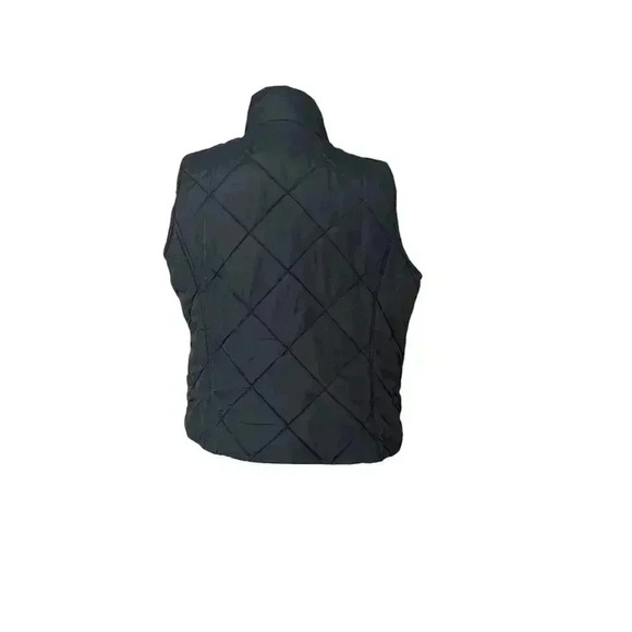 SJB Active Women's Large Black Full Zip Quilted Outerwear Vest Double Pockets - Picture 6 of 8